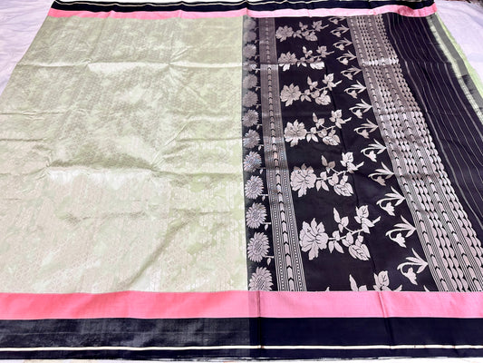 Artistic Pure Banarasi Handloom Katan silk saree